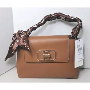 NICHOLE MILLER NEW YORK BROWN FALL HANDBAG SCARF NEW! MSRP $70